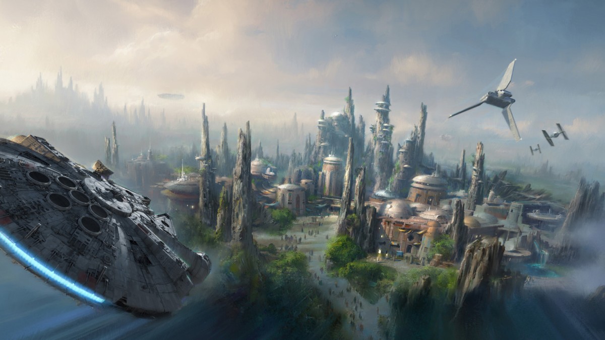 Star Wars Land Illustration