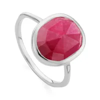 Rose Quartz Siren Stacking Ring, $135/£95, Monica Vinader