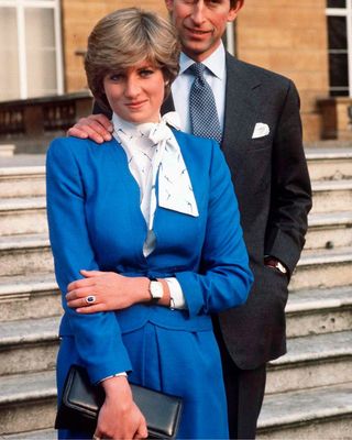 Princess Diana's sapphire engagement look