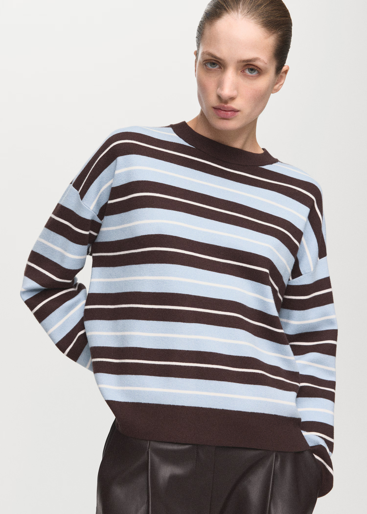 Mango, Oversized Striped Sweater