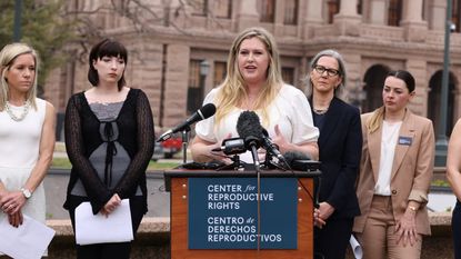 Several of the plaintiffs suing Texas over its abortion ban.