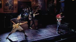 Rage Against the Machine playing "Bulls on Parade" on SNL