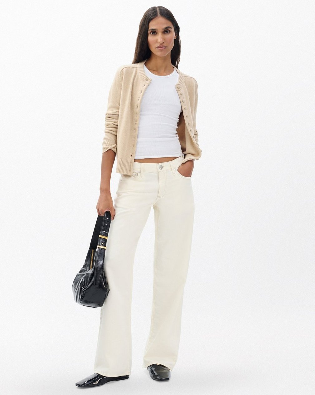 Rag &amp;amp; Bone Saige Relaxed Straight Jeans