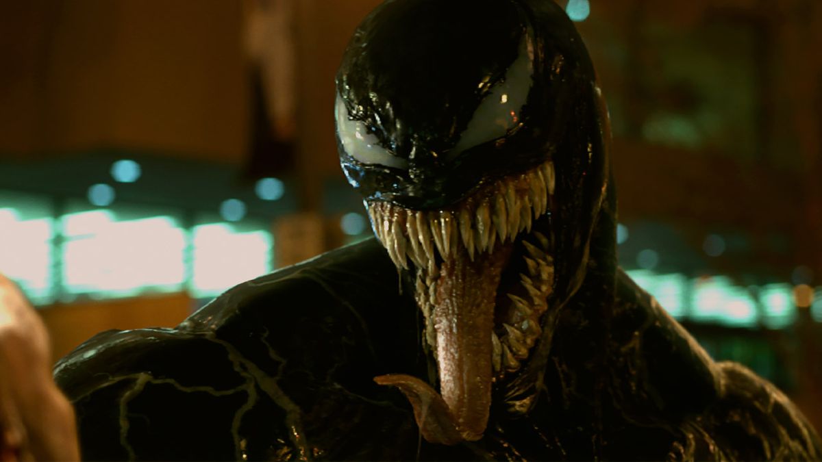 Tom Hardy fights back in this exclusive Venom image