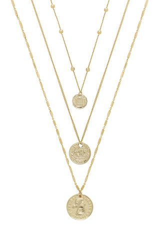 Set of 3 Coin Pendant Necklaces