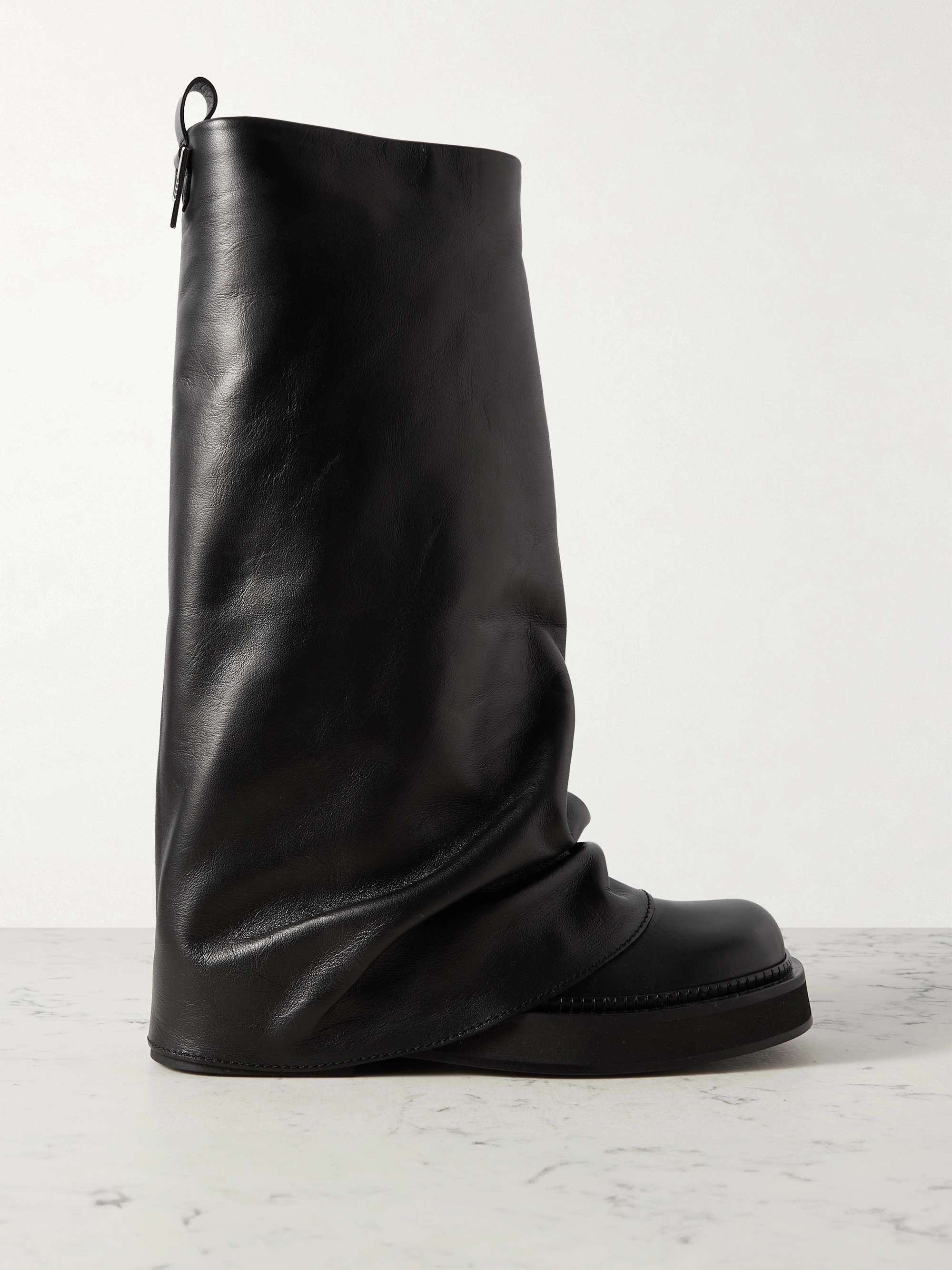 Robin Layered Leather Knee Boots
