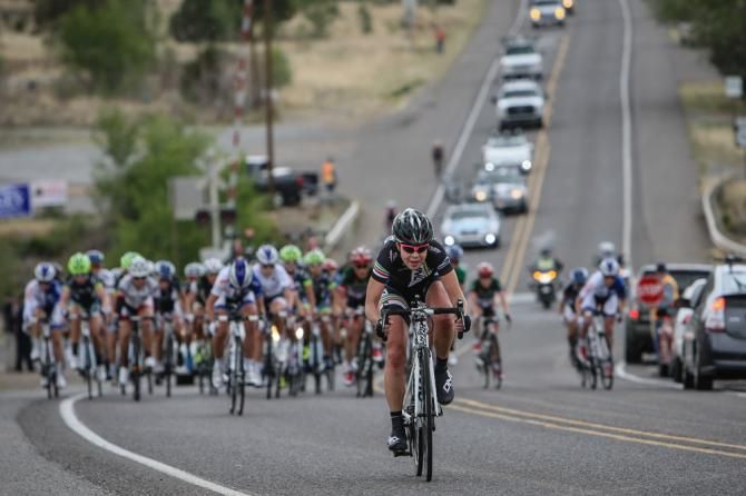 DNA Cycling launched riders as the race closed in on the finish