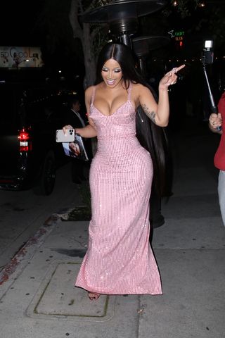 Cardi B at the Hollywood Cares Foundation dinner in Los Angeles March 2024