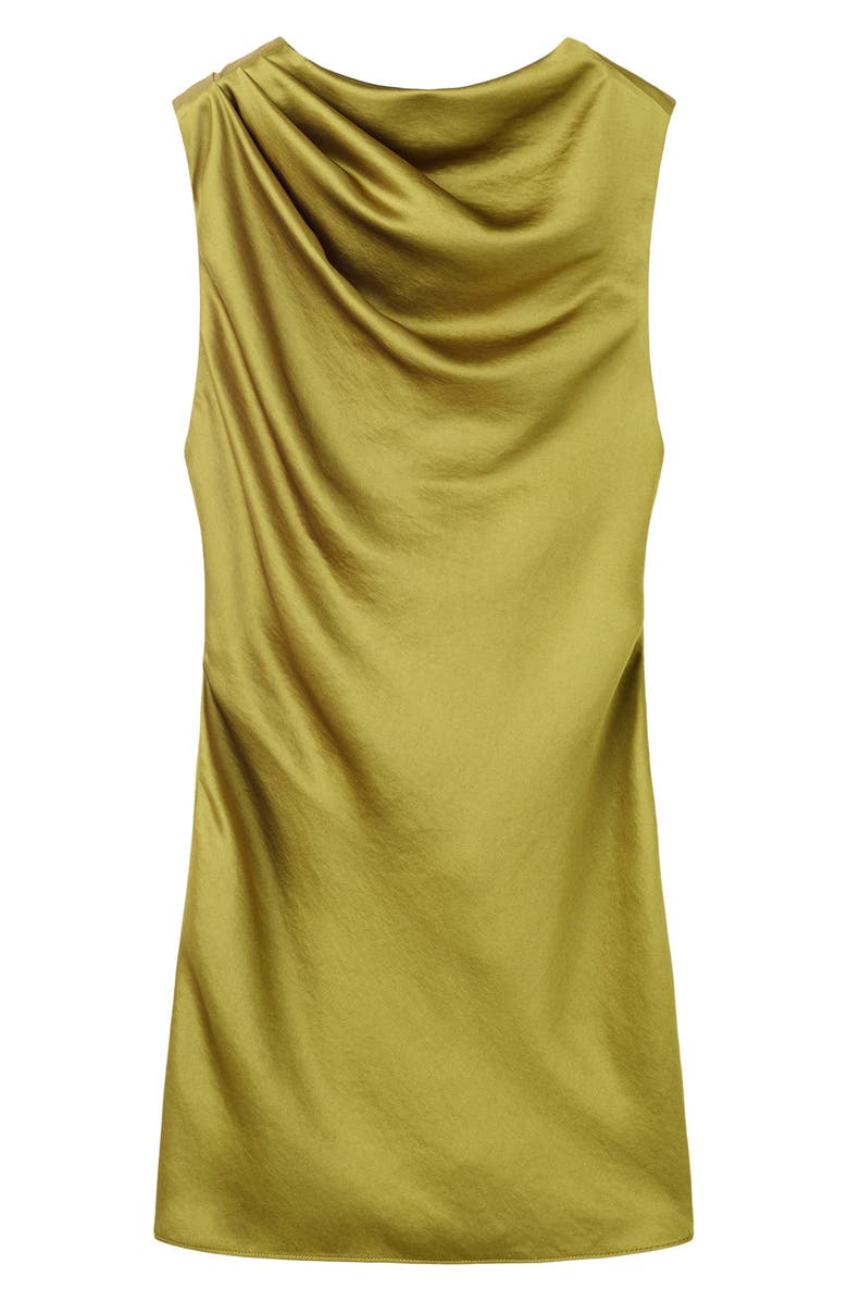Ilum Cowl Neck Sleeveless Satin Dress