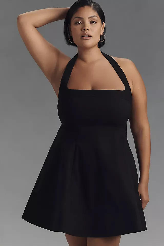 Maeve Square-Neck Fit-And-Flare Mini Dress