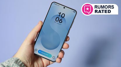 an image of the Galaxy S25 with the Rumors Rated badge