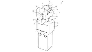 Patent schematic diagram for a Canon gimbal camera