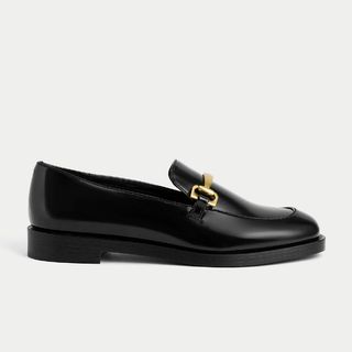 Charles & Keith Metallic Accent Loafers