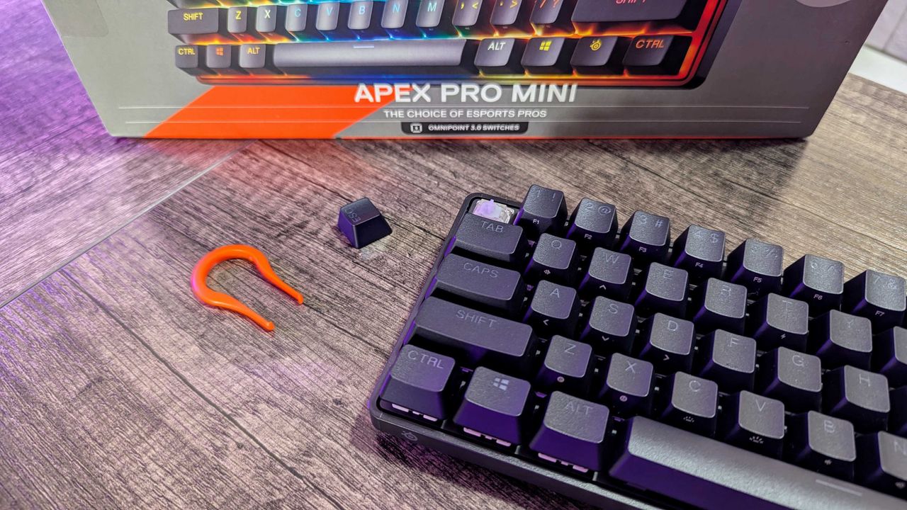 Image of the SteelSeries Apex Pro Mini (Gen 3).