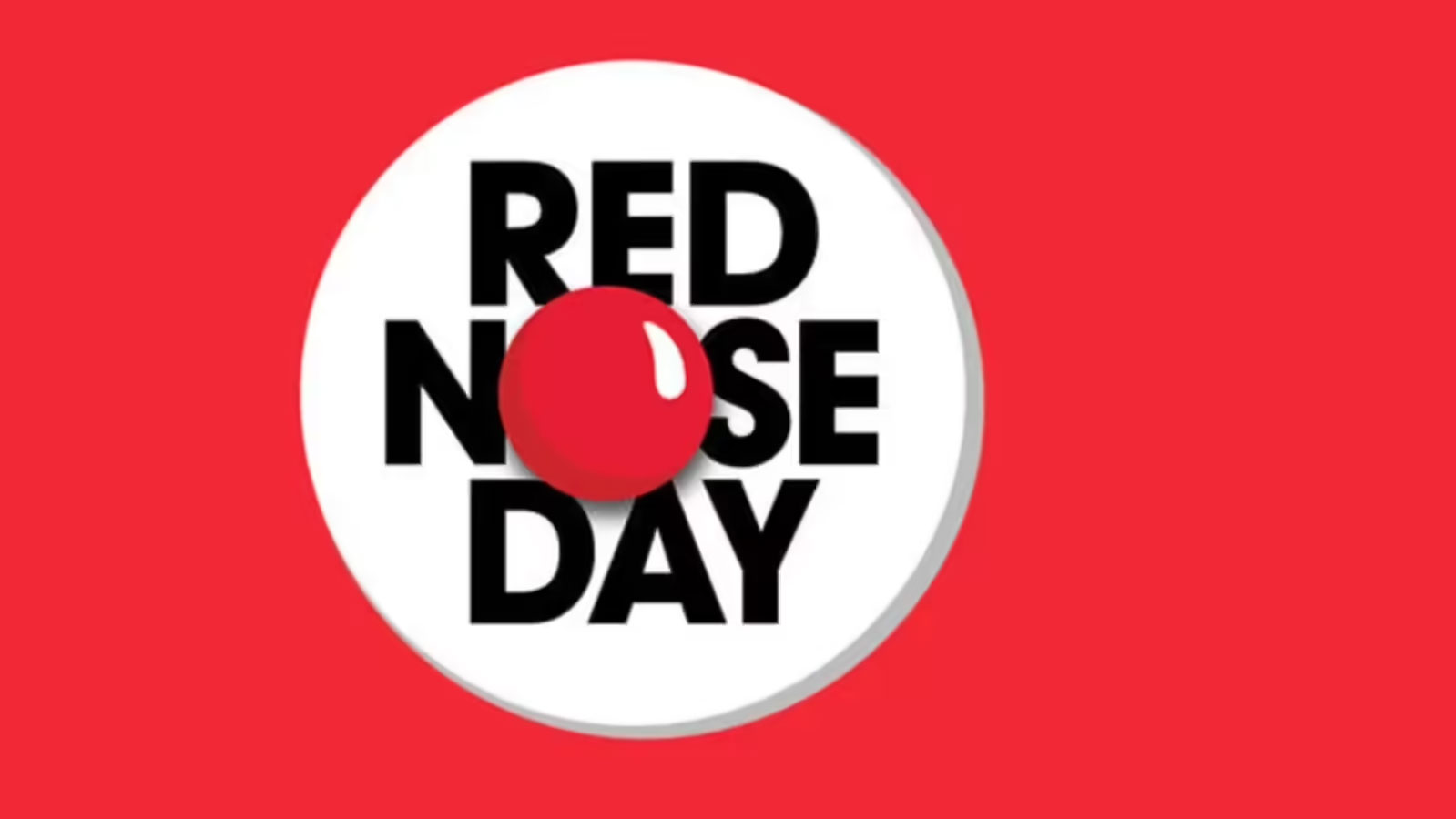 Red Nose Day logo with red nose in the middle