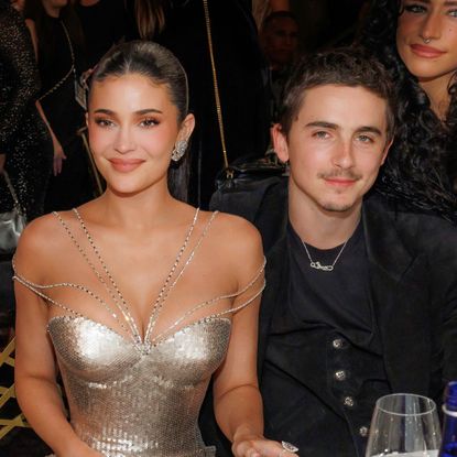 Kylie Jenner and Timoth&eacute;e Chalamet attend the 2026 Golden Globes