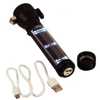 Ready Hour 9-in-1 Multi-Function LED Solar Rechargeable Flashlight