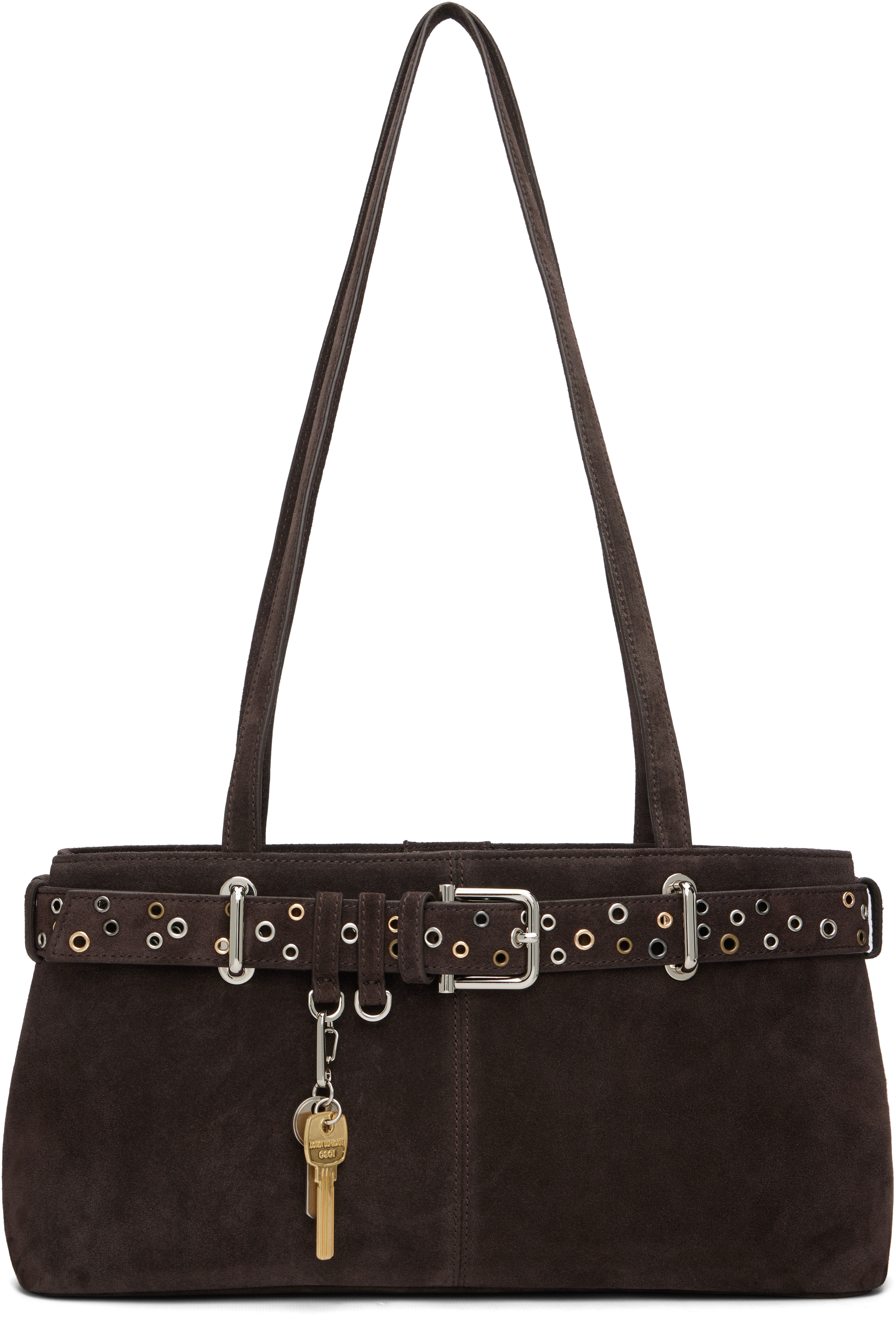 Brown Shoulder Brocle Bag
