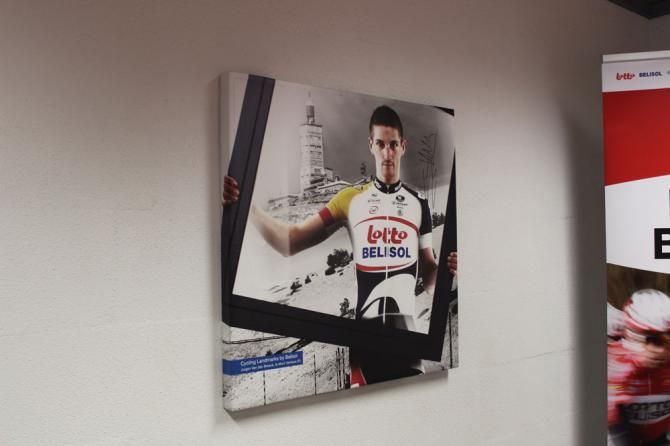 Jurgen van den Broeck hangs on the meeting room wall