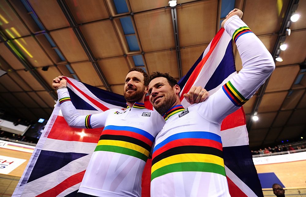 Bradley Wiggins and Mark Cavendish 2016 Madison World Champions
