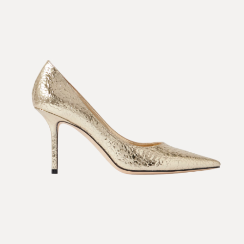 Jimmy Choo Love 85 Metallic Pumps