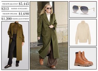 A graphic of quiet luxury essentials featuring Gwenyth Paltrow and her court outfit