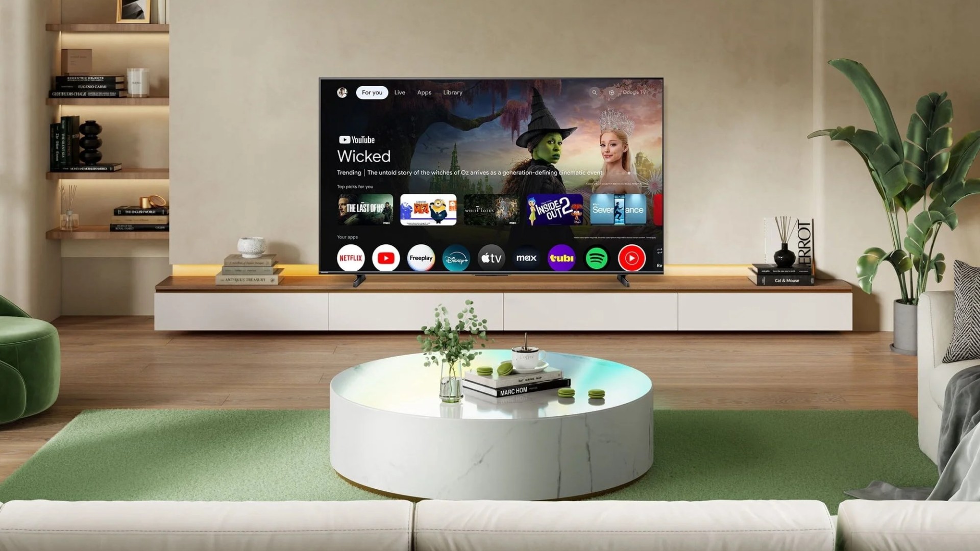 Hisense M7 TV in a living room setup