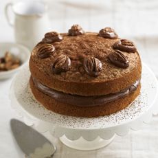 Coffee & pecan victoria sponge cake recipe-cake recipes-recipe ideas-new recipes-woman and home