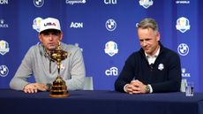 Keegan Bradley and Luke Donald talk to the media to discuss their plans for the Ryder Cup at Bethpage Black