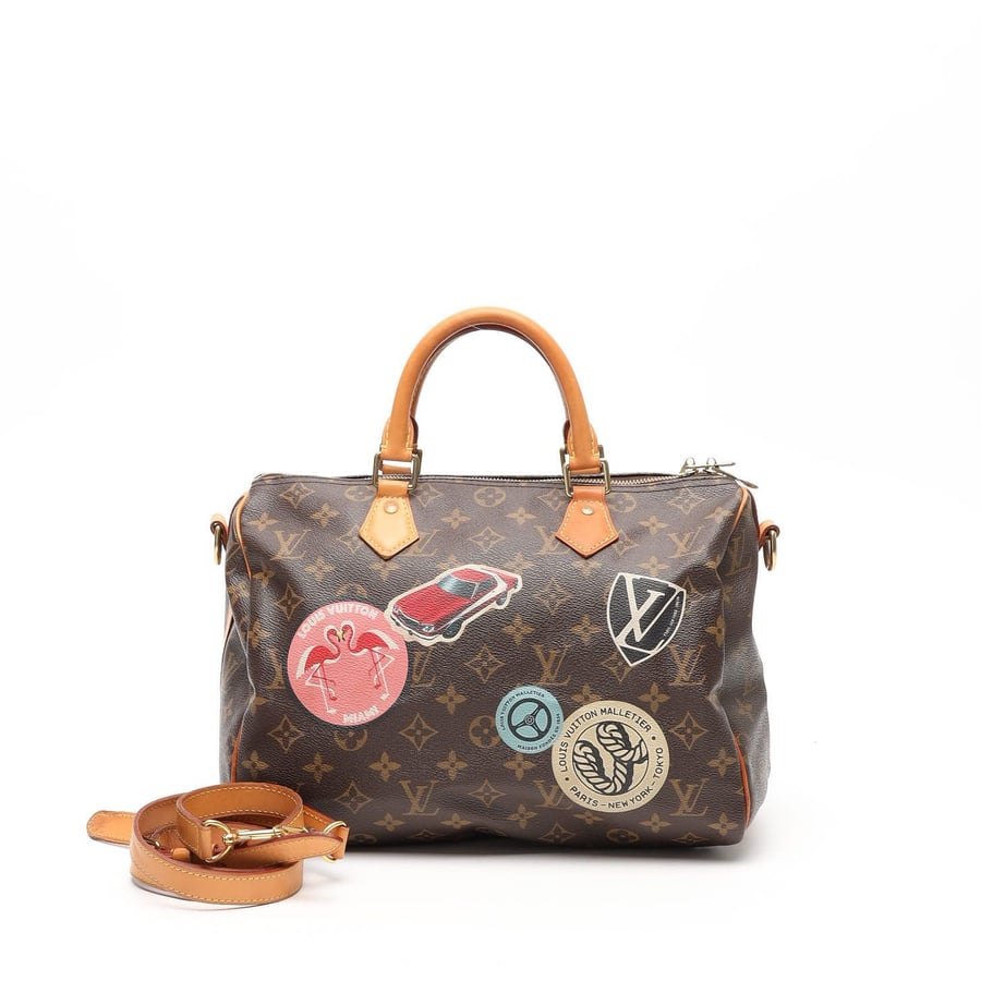 Vintage Louis Vuitton Monogram World Tour Speedy Bandouli&amp;egrave;re Bag - 2250007374514 - One Size