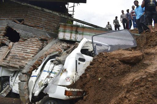 Landslide in Indonesia