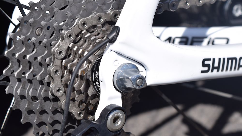 Even the mech hanger has been sprayed white