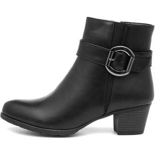 Black heeled ankle boot from Amazon