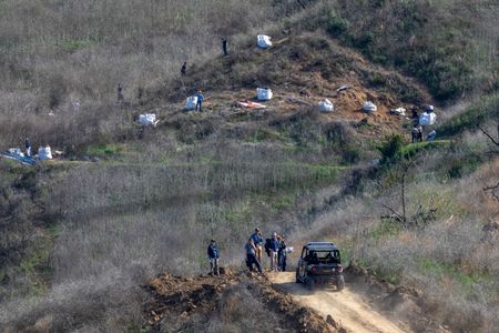 The scene of Kobe Bryant's helicopter crash.