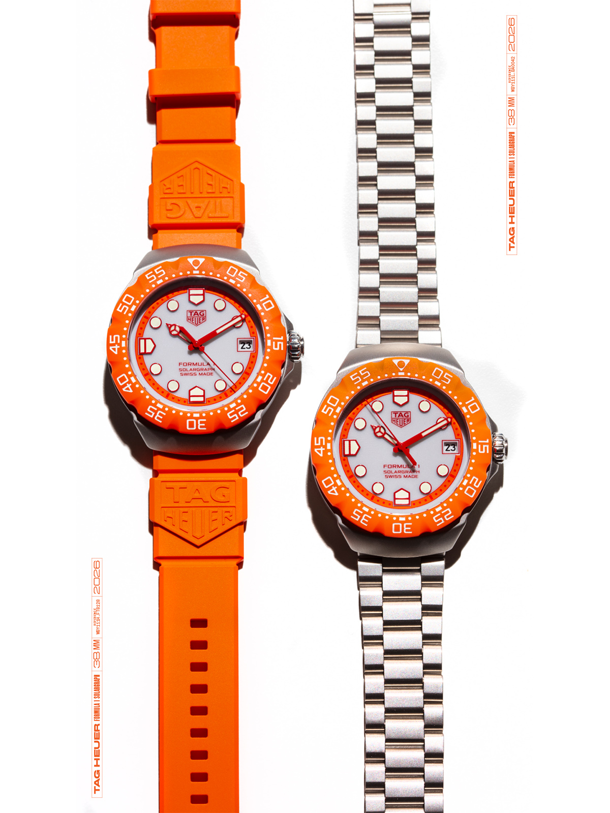 The special edition TAG Heuer Dutch Grand Prix watches.