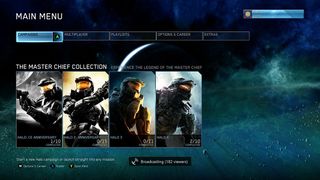 Halo: the Master Chief Collection Campaign select