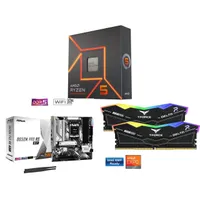 AMD Ryzen 5 7600X, TeamGroup T-Force Delta RGB 16GB DDR5-6000 RAM and ASRock B650M Pro RS WiFI 