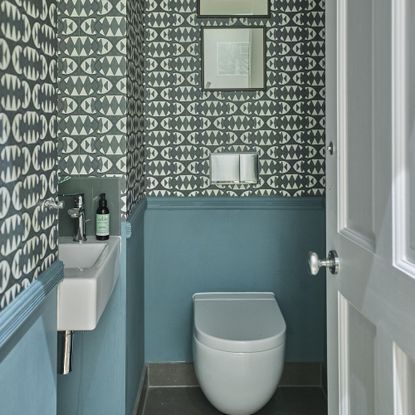 Downstairs toilet wallpaper ideas - give your room a boost | Ideal Home