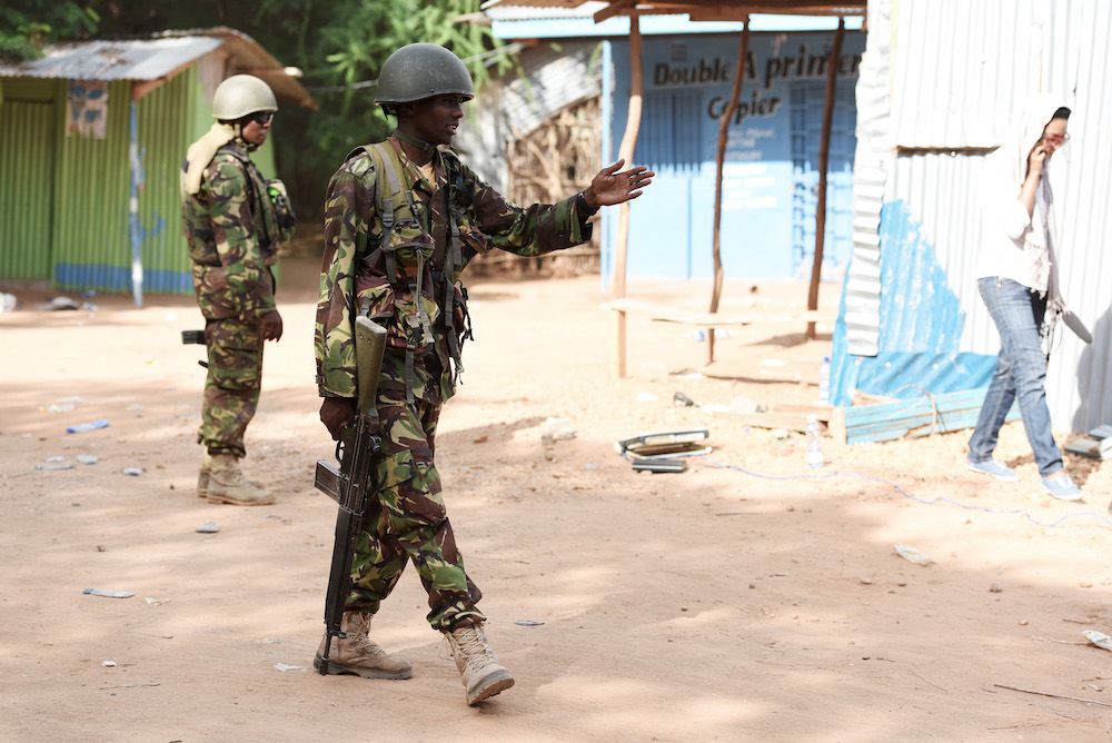 A Kenyan officer