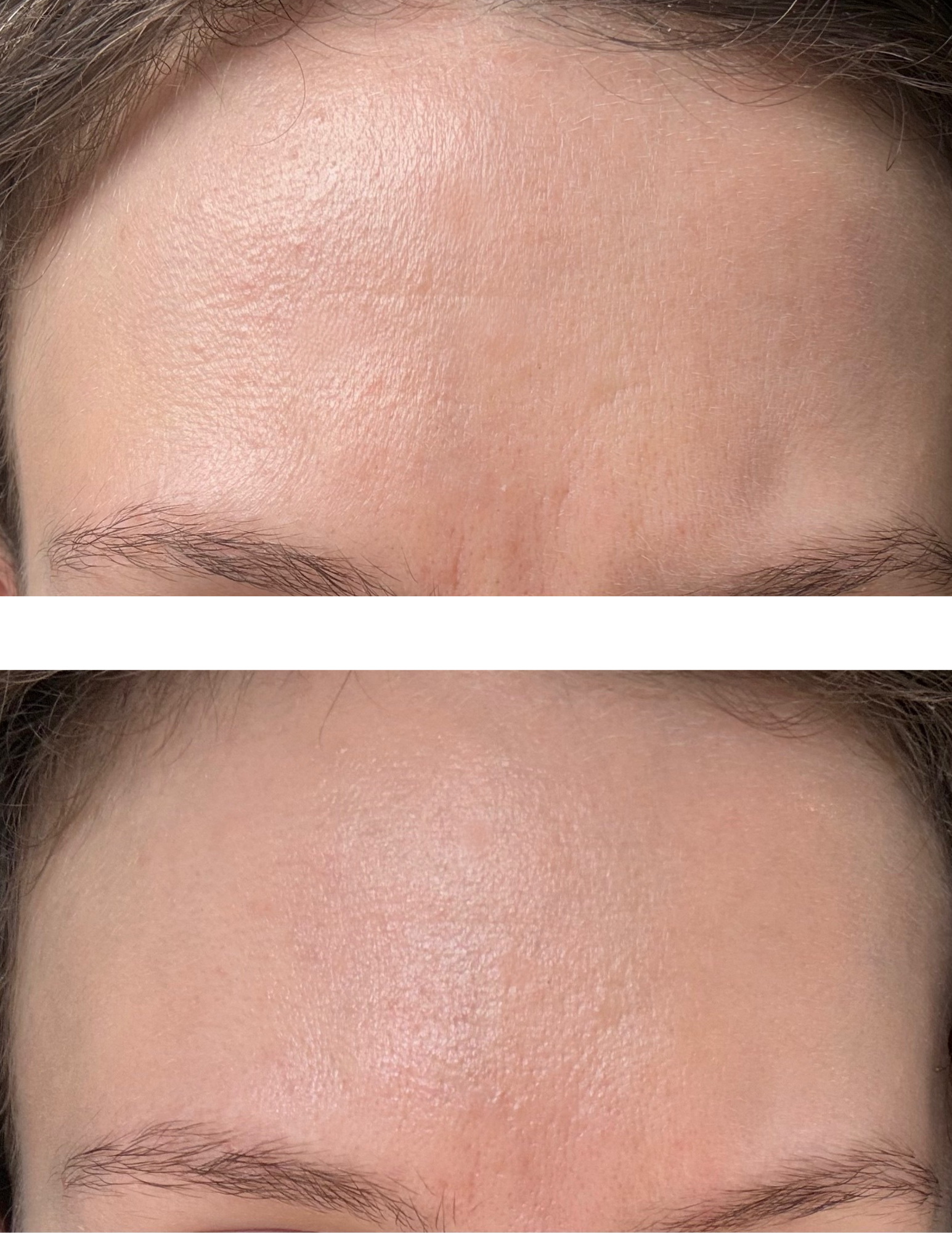 Photo of Jamie Schneider testing Yon-Ka's Retinol-Like Bi-Serum