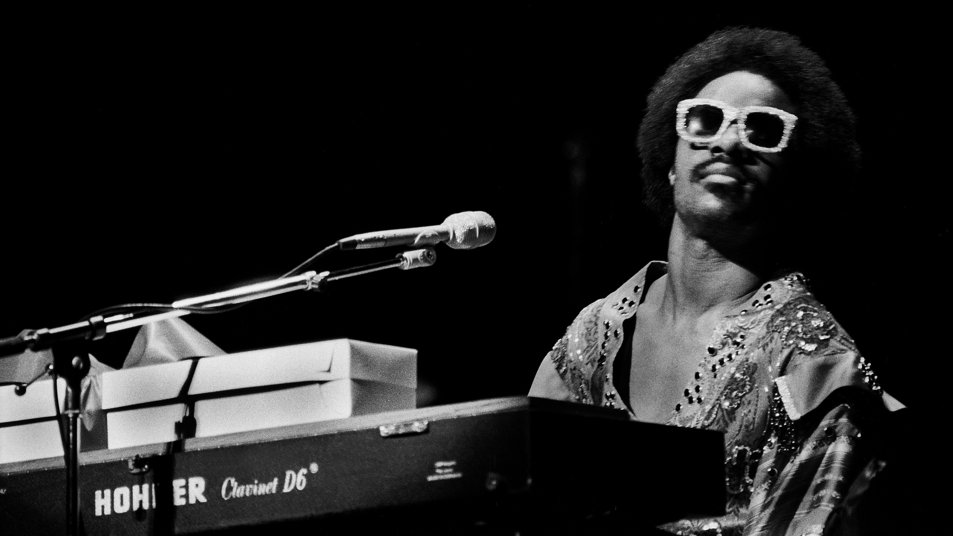 Steve Wonder plays a Clavinet