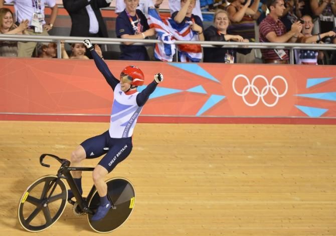 Jason Kenny earned gold in the men's sprint at the London Games.