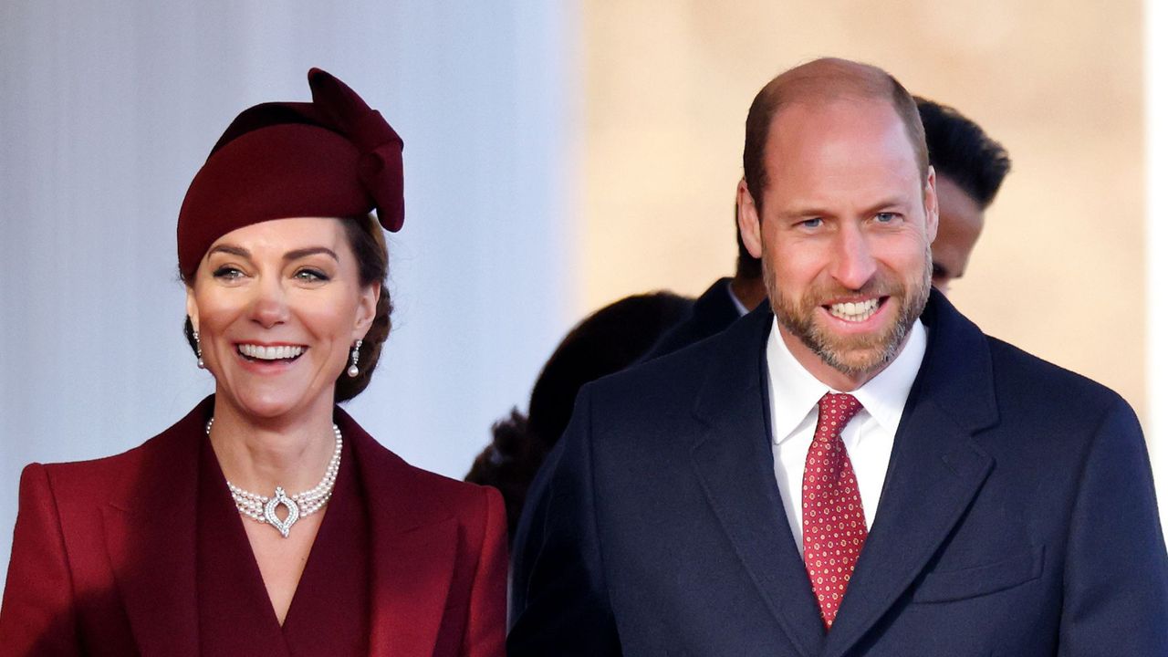 The Prince and Princess of Wales attend the Ceremonial Welcome for the Amir of the state of Qatar