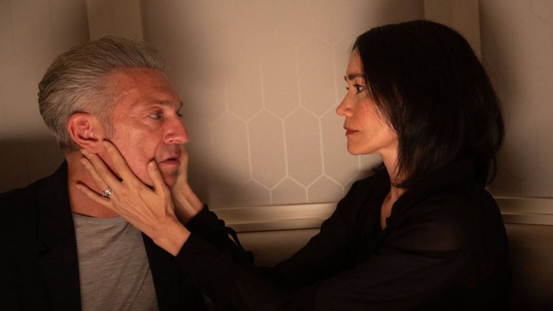 Vincent Cassel and Sandrine Holt in The Shrouds