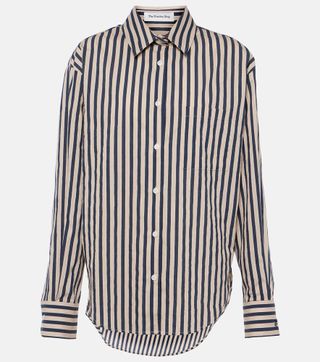 Striped Cotton-Blend Shirt