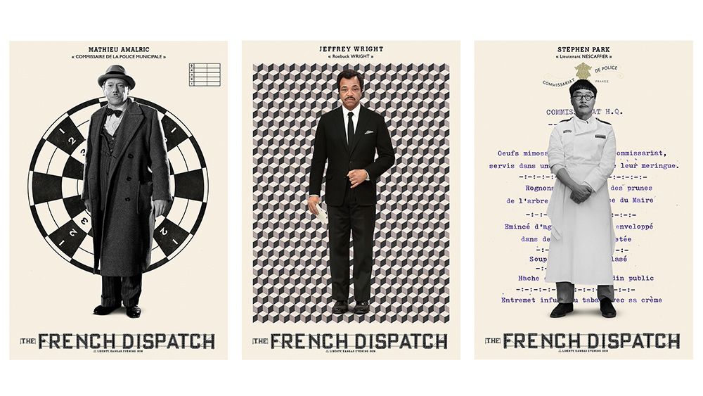 The French Dispatch posters