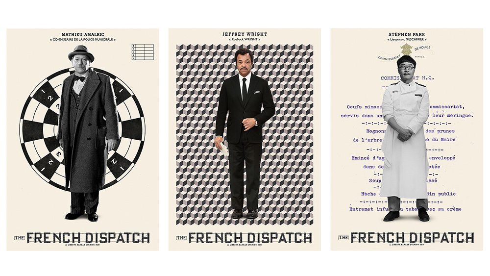 The French Dispatch posters
