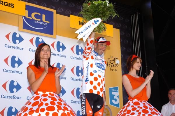 J&eacute;r&ocirc;me Pineau (Quick Step) is the KOM leader