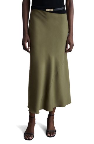 Satin Midi Skirt