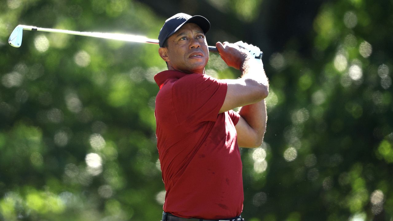 Tiger Woods takes a shot at The Masters